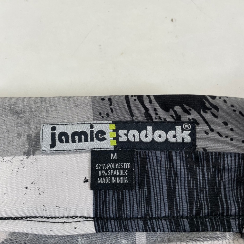 Jamie Sadock Womens Abstract Geometric Golf Skort Black White Turquoise Size M - Picture 3 of 4